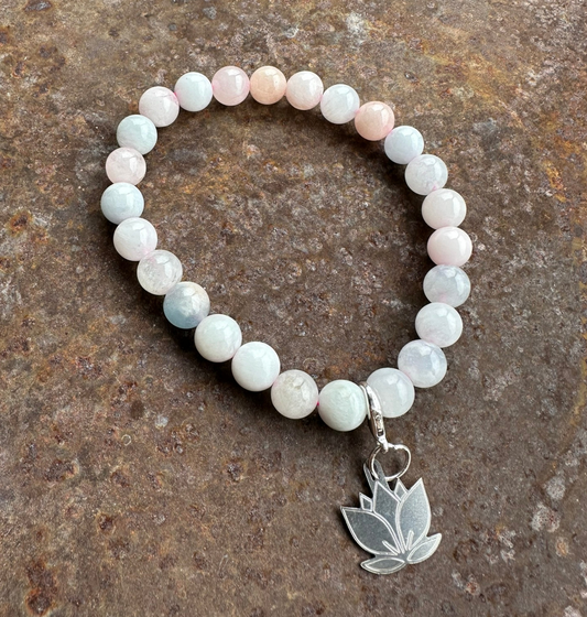 Morganit Edelsteinarmband - Innere Ruhe & Herzöffnung