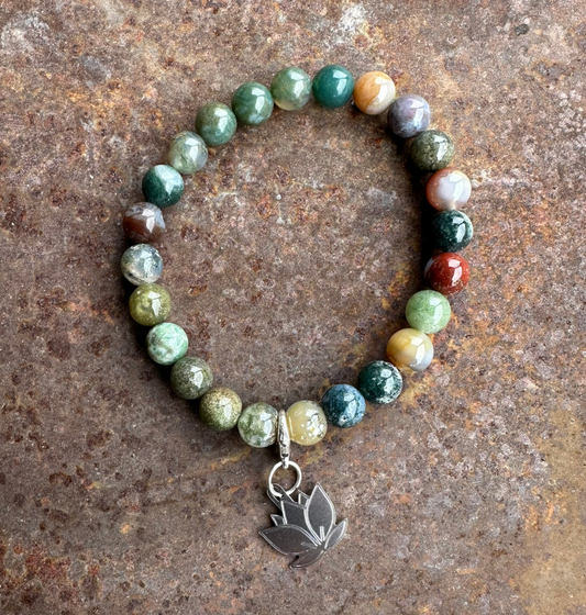 indischer Achat Edelsteinarmband - Dein Begleiter für Erdung & innere Balance