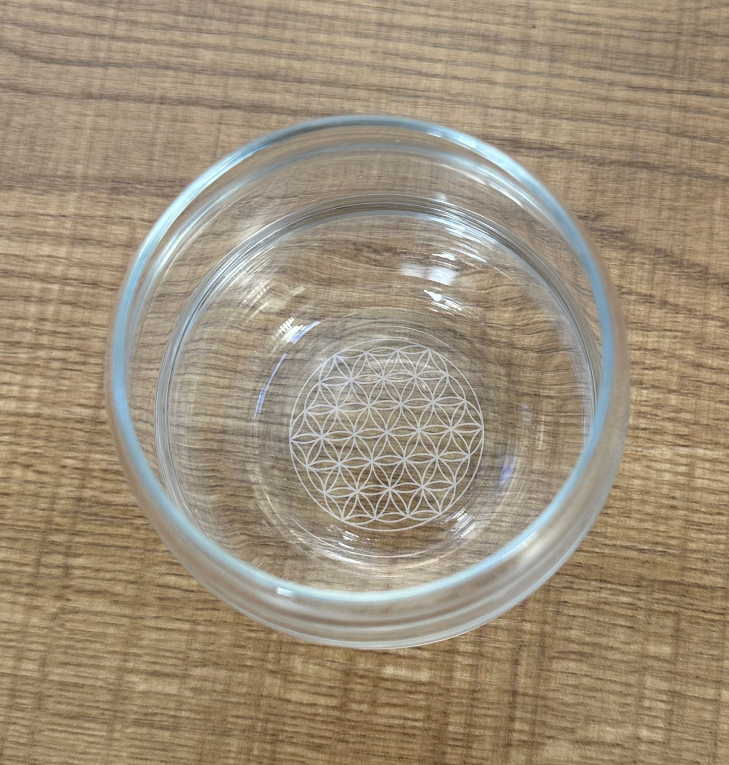 Vitalwasser-Trinkglas MYTHOS mit BDL weiß graviert