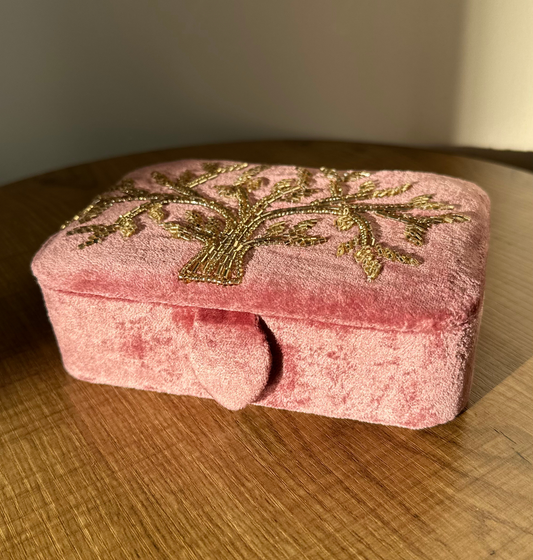 Samt-Schatullen– Lebensbaum, Lotusblüte & Lebensblume