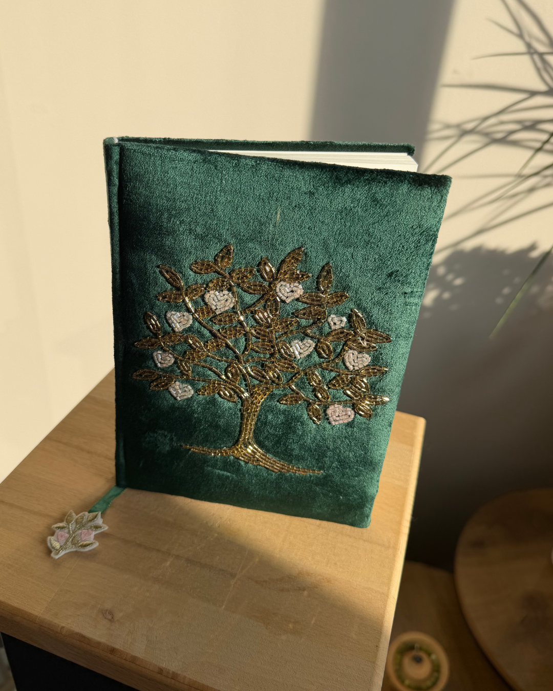 Samt-Bundle Lebensbaum – Grün | 3-teilig