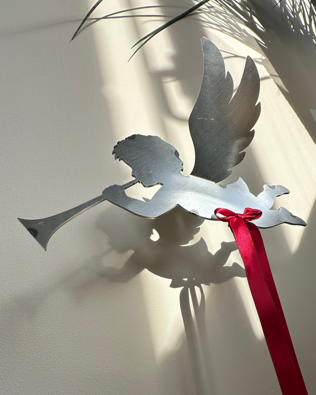 Abundanceia Gartenstecker Engel – Stahl, rostend