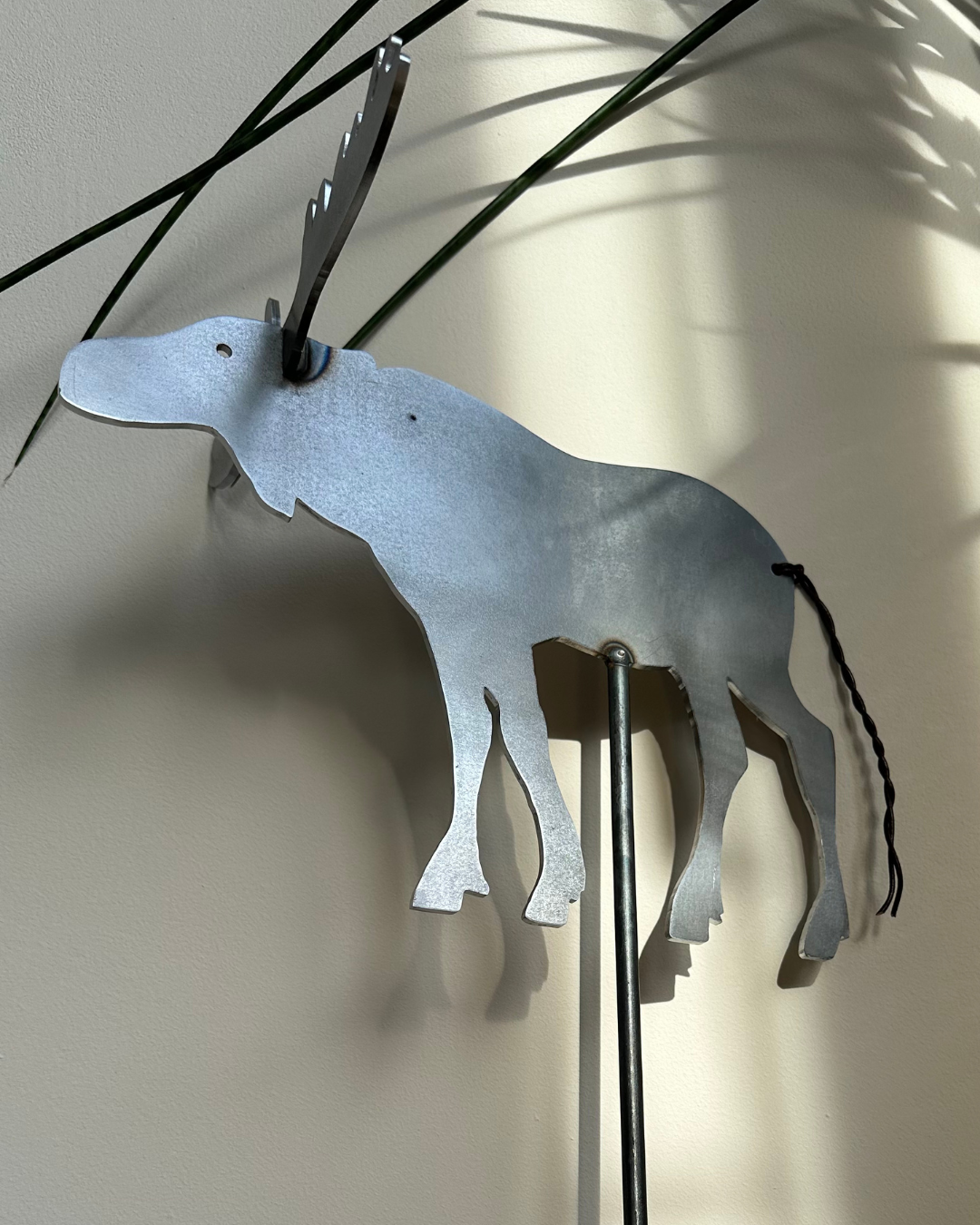 Abundanceia Gartenstecker Elch – Stahl, rostend