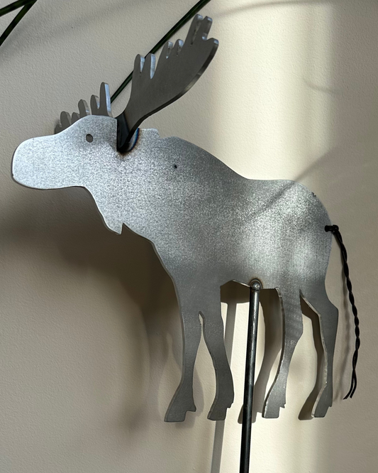 Abundanceia Gartenstecker Elch – Stahl, rostend