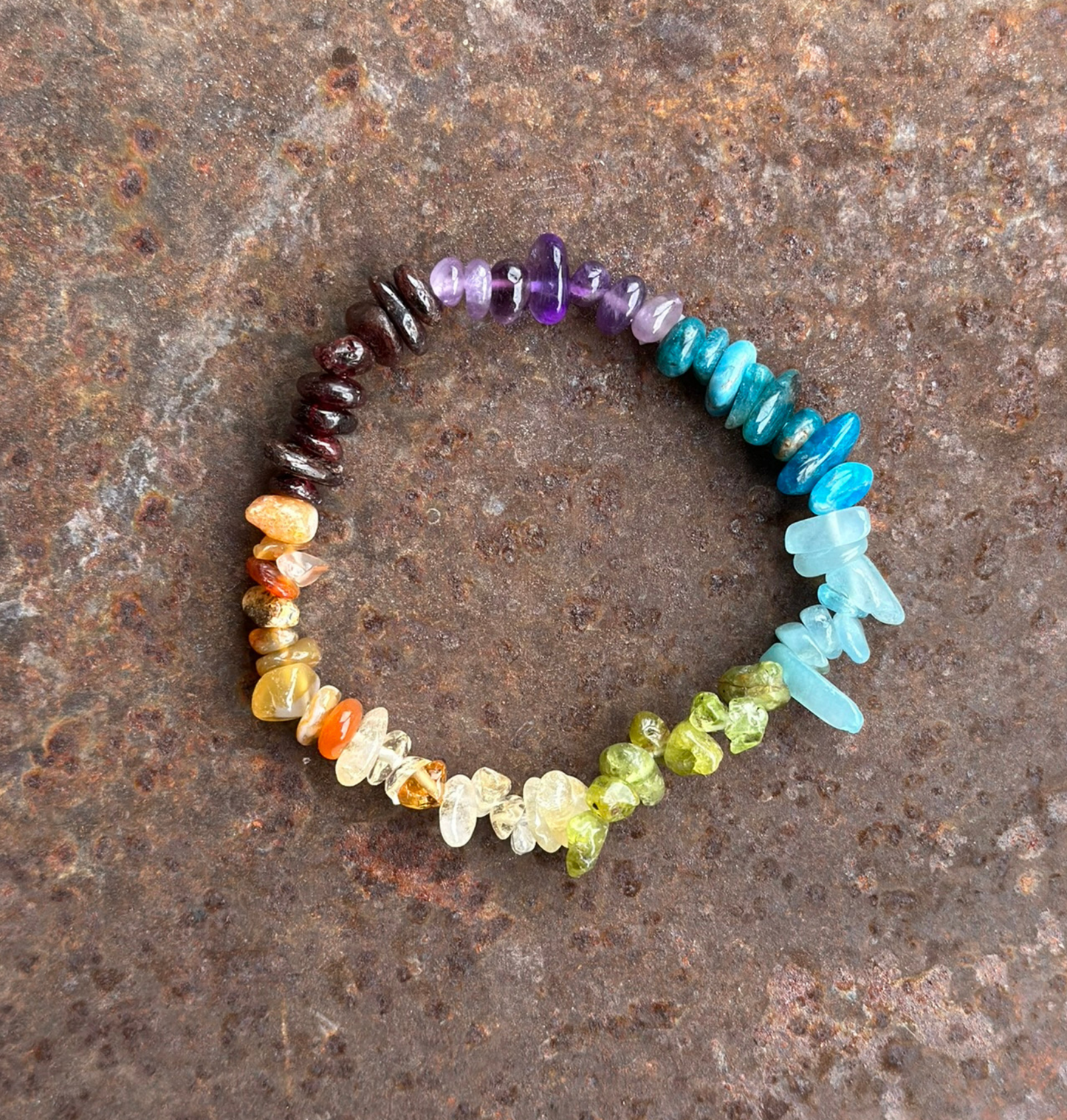 Chakren-Edelsteinarmband (Chip)