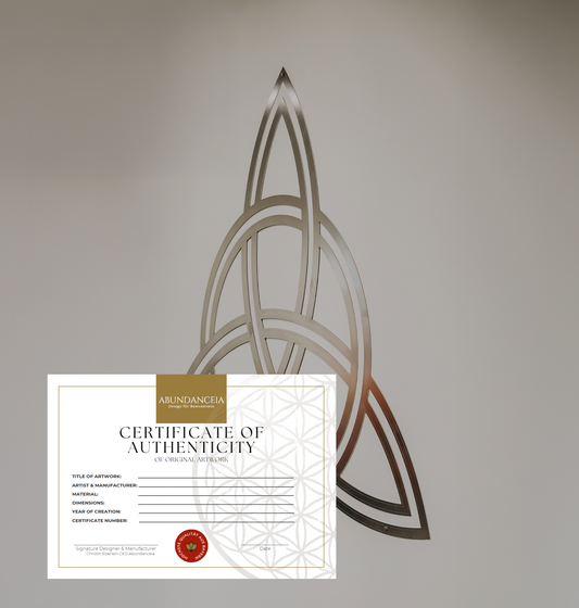 Trinity Knoten Triqueta (Keltischer Knoten) Ø54cm - Edelstahl-Wanddekor