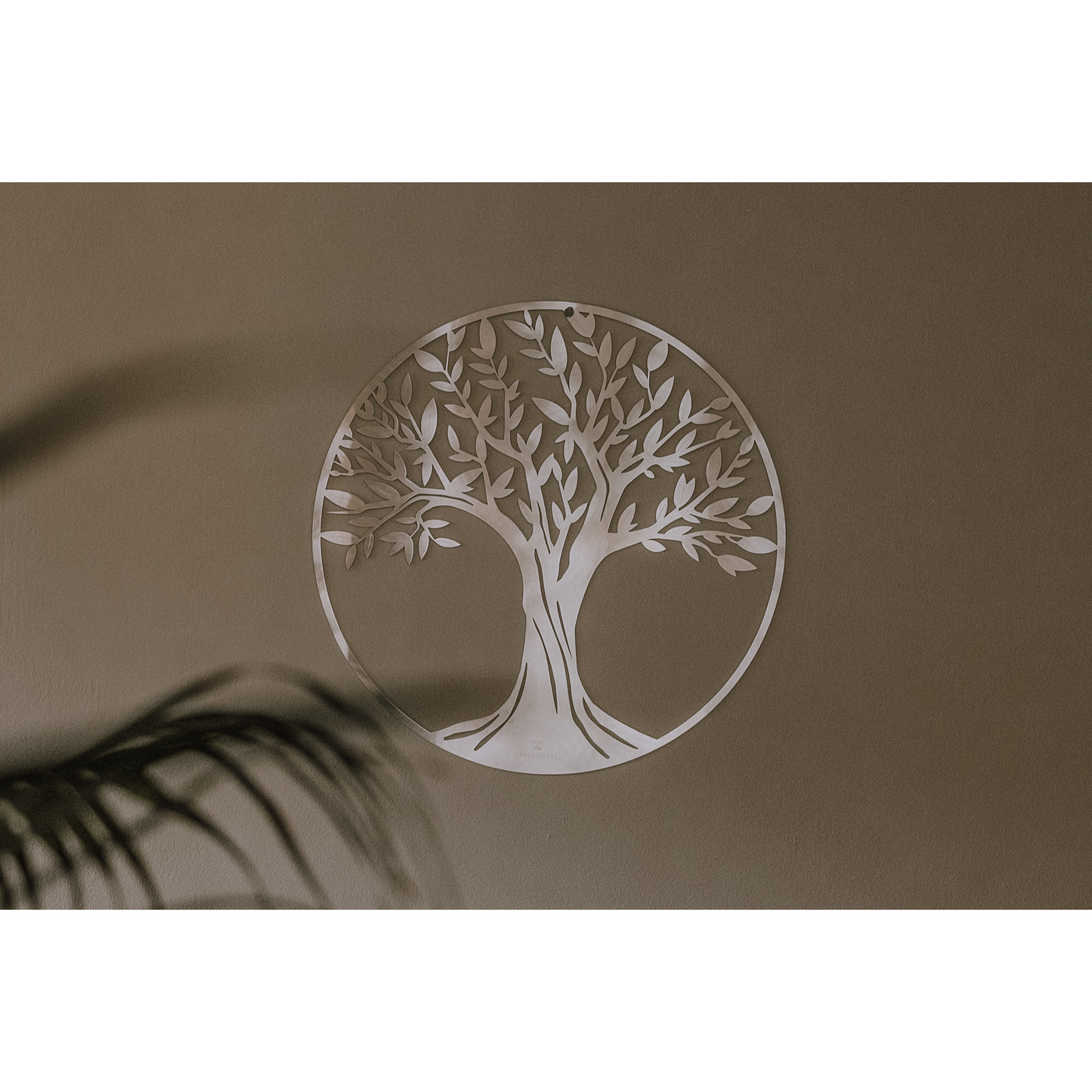 Lebensbaum – Edelstahl-Wanddekor Ø 50 cm | German Design Award