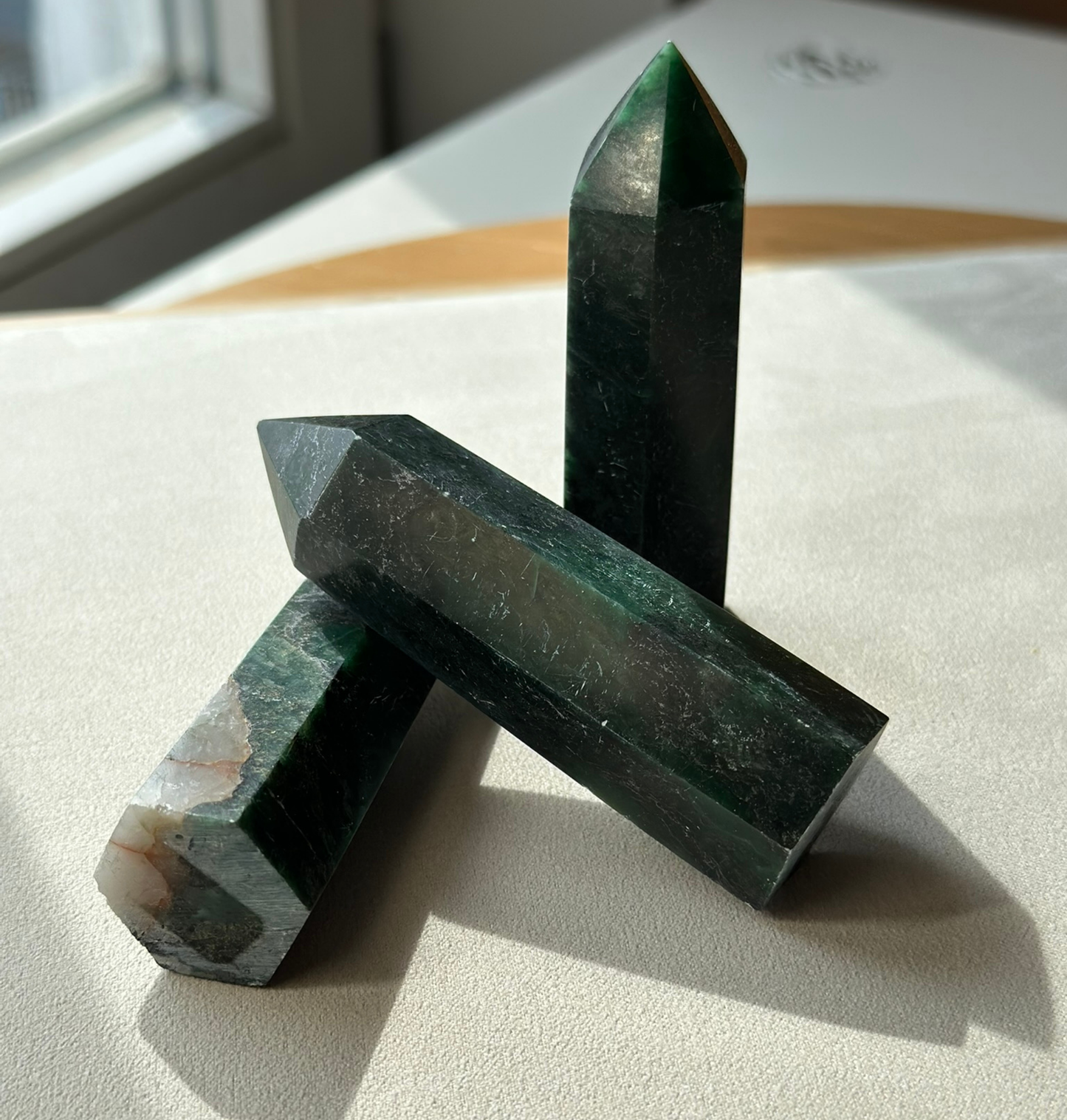 Edelstein Fuchsit-Spitze (Obelisk)