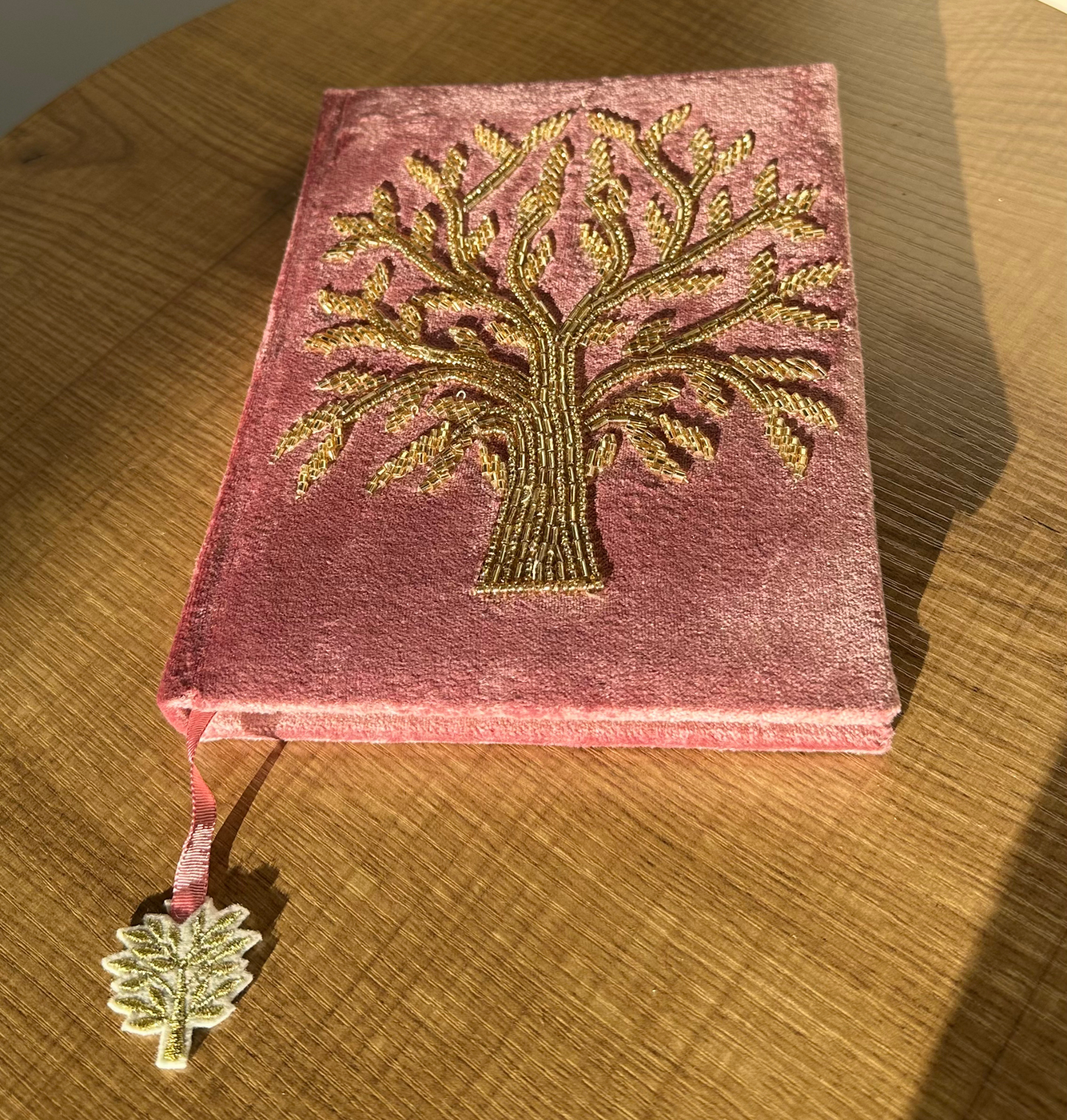 Samt-Notizbücher– Lebensbaum, Lotusblüte & Lebensblume