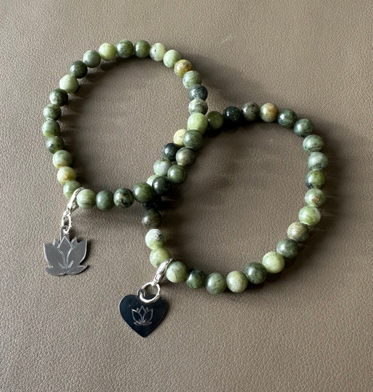 Dark Jade 6mm Edelsteinarmband – Erdung, Stabilität & innere Stärke