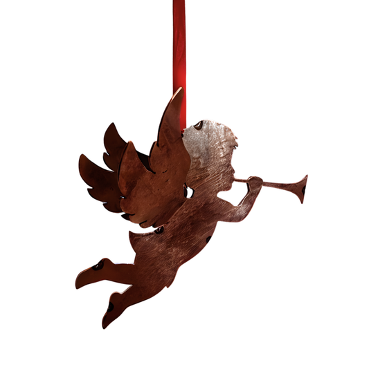 Abundanceia Fliegender Engel – Stahl, rostend