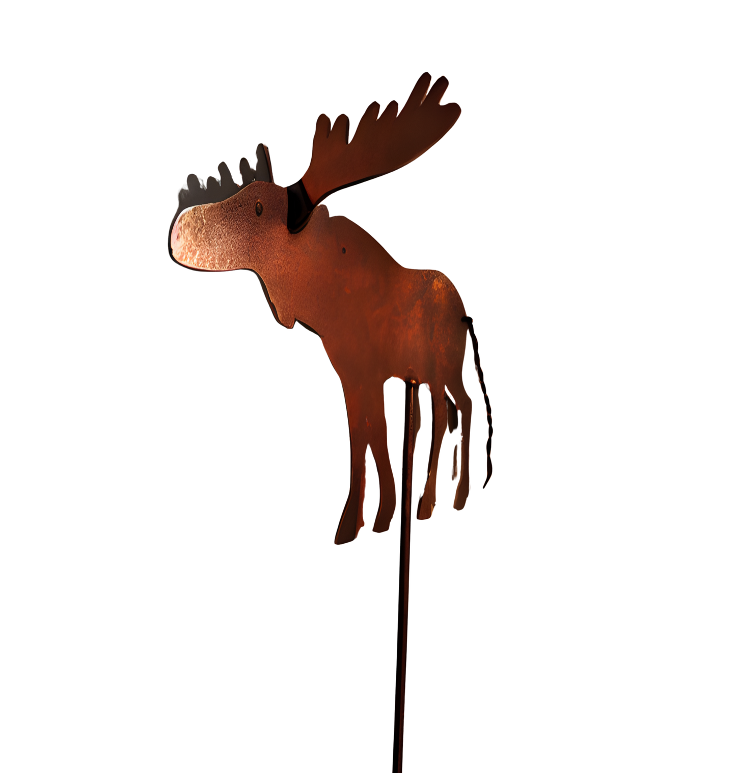 Abundanceia Gartenstecker Elch – Stahl, rostend