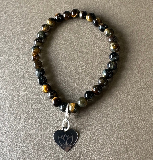 Tigerauge 6mm EdelsteinArmband – Heilstein für Mut, Fokus & Entschlossenheit (Kopie)