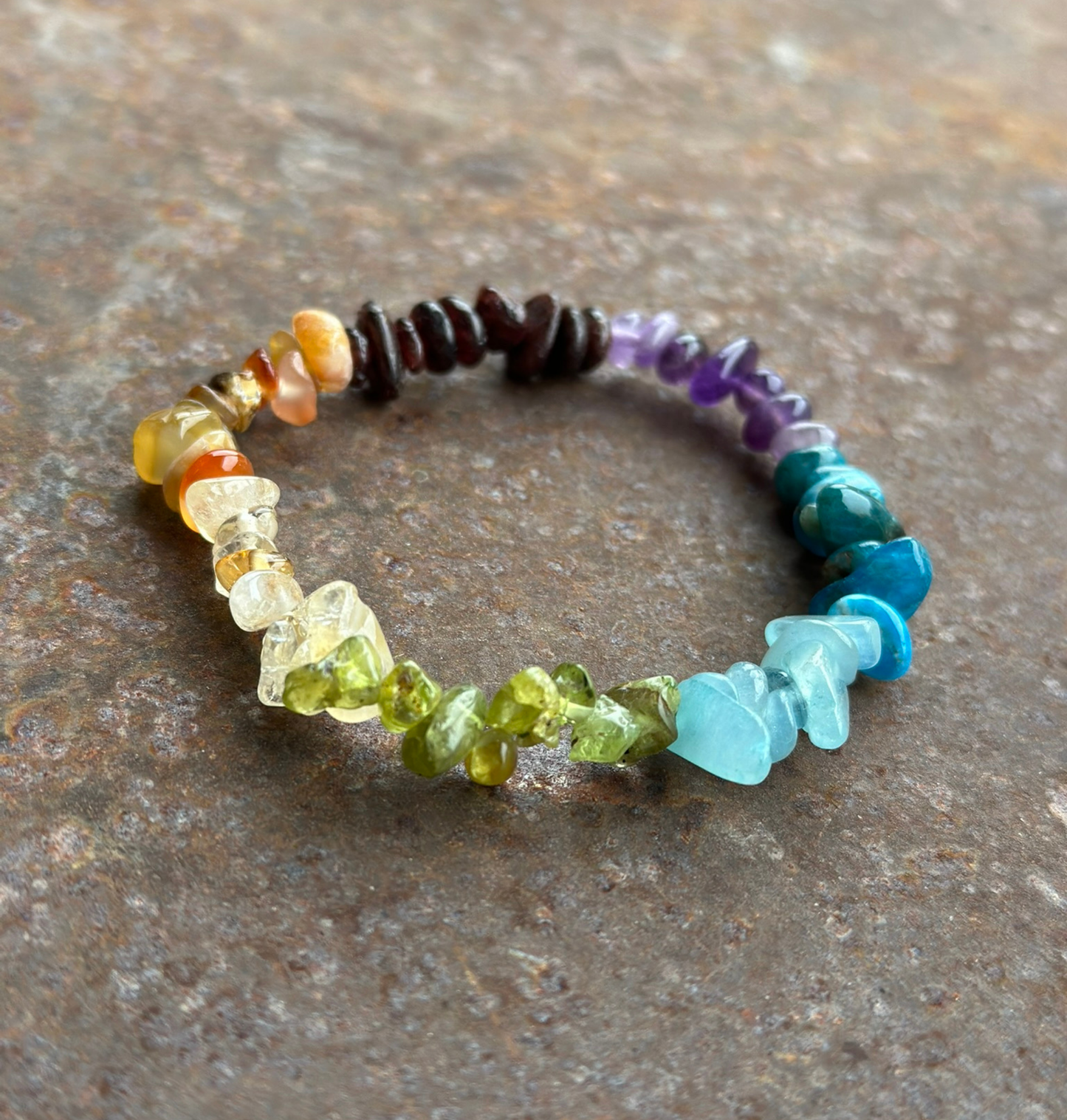 Chakren-Edelsteinarmband (Chip)