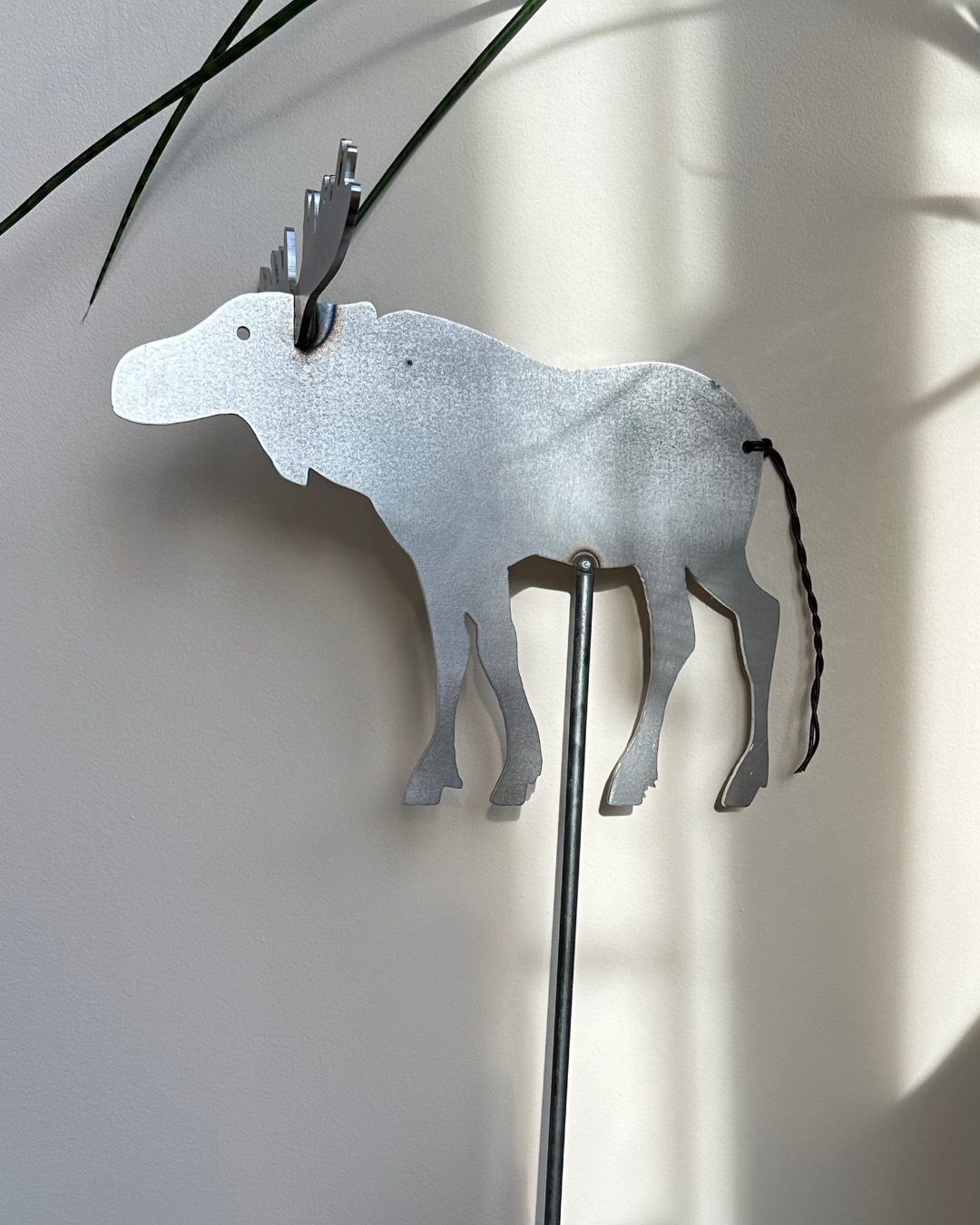 Abundanceia Gartenstecker Elch – Stahl, rostend