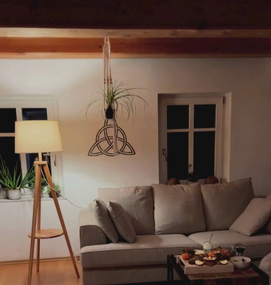 Trinity Knoten Triqueta (Keltischer Knoten) Ø54cm - Edelstahl-Wanddekor